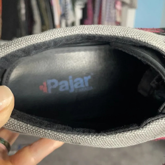 Pajar Canada hightop suede leather boat shoe Men’s size 12-12 1/2 Navy and gray - Picture 6 of 9